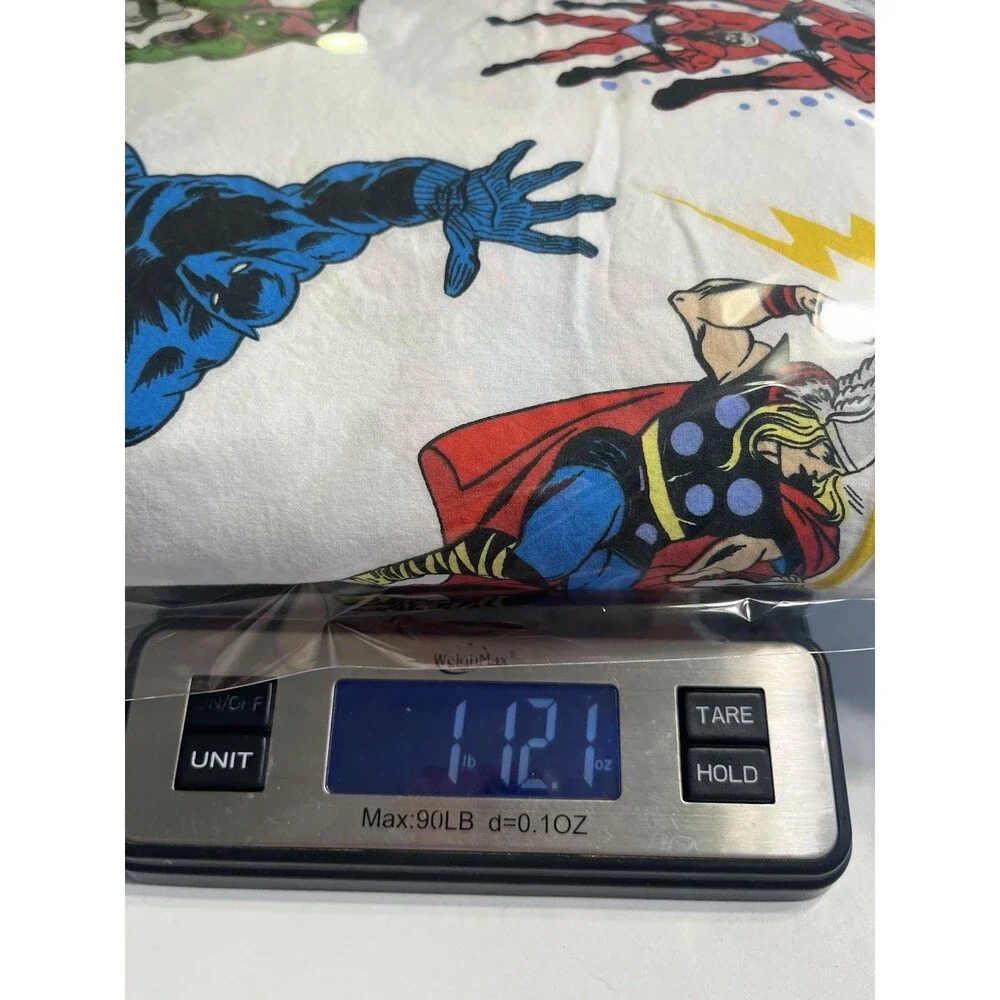 Pottery Barn Kids Marvel Avengers Flat Sheet Only 100% Cotton Queen Size